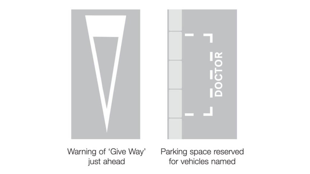 UK road markings